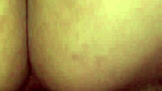 Mature amateur wears thong in casual setting