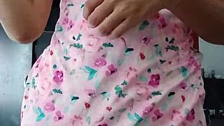 Latina model strips innocently