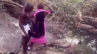 perfect boobs village girl fucked in the stream