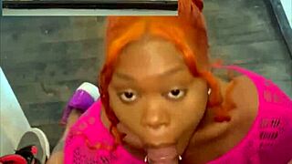 big black cock head on the stairs, wanna lick it?