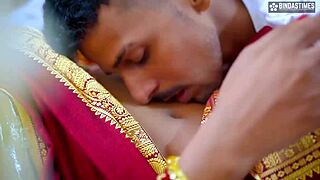 hey, the newly married bhabhiji gets fucked blindfolded by her devar