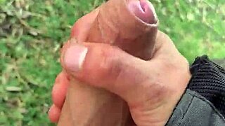 dick flashing outdoors waiting for someone to see my huge cock