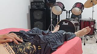 Man Engages In Personal Activity Before Camera