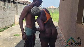 naughtiest slutty queen received hot doggy from big fat cock and get cum all over her face