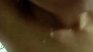 pretty asian girlfriend has intense shower sex with uncle via video call orgasm