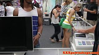 Doggystyled Pawnshop Amateur In Hidden Reality Scene