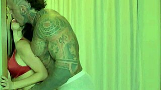 busty brunette gives blowjob then licks horny boy's ass 😈