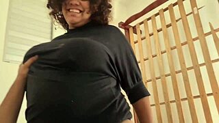 Stepmom with Big Boobs Comes to My Room for Homemade Fun. Curvy Teacher Rides Cowgirl Style.