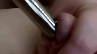 huge german curvy babe gets toothbrush in cock, silicone nail insertion, double cumshots ruining orgasm!