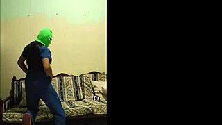 Hot shameless stepmother arrives from work and touches her big pussy to relieve anxiety - homemade sex tape!