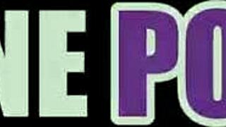 Oily Ebony Footjob From Behind On Monster Cock