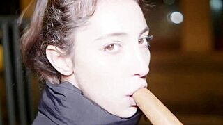 Tiny Italian Teen Begs For Breeding Creampie Outdoors