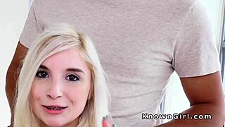 Petite Girlfriend Receives Huge Gift