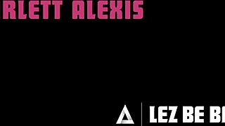 Lez be bad - angry scarlett alexis takes out her frustrations on gf nicole aria with rough sex