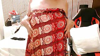 Private striptease with undressing and softcore fingering