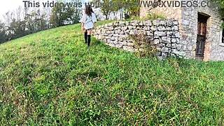 Forest Walks Compilation With Barefoot Babe In Nature