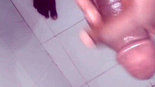 Play with my huge dick while wife's away