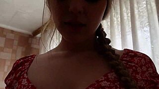 came from the city and met a collective farmer in bedroom homemade scene