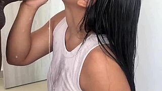 Linda Morena Gets Face Fucked By Big Black Cock Friend