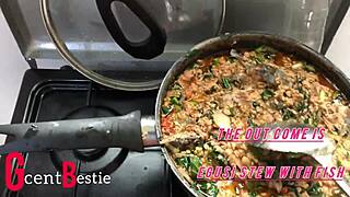 I catch stepsister in kitchen, we have sex! 😏