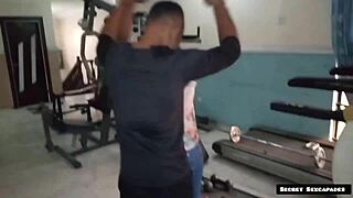 Gym instructor seduced by 45-year-old client with big ass, fucked with BBC