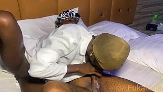 family ebony petite 18+ nurse came for home service on bbc patient