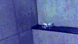 i'm masturbating with dildo in gym shower!