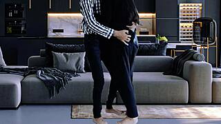 Passionate Desi Couple Shares Intense Romance And Tender Kisses In Their Room.