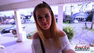 Blonde Curvy Cutie Stacie Gets Her Twat Fingered And Sucks A Big Cock!