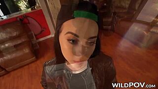 Delinquent Bambi's intriguing encounter with black partner in bondage.