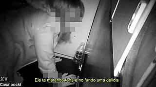 girlfriend tries gloryhole with crossdressing friend