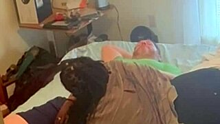 Ebony Neighbor Visits For Some Homemade Fun In The Bedroom