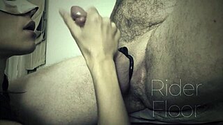 blowjob milking slave's small cock to orgasm