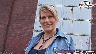 German Housewife Does Sex Casting For Cash