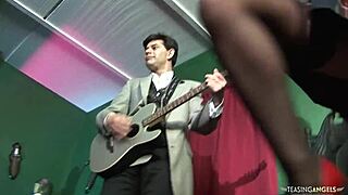 European bitches suck guys' dicks under scottish kilts in blowjob frenzy