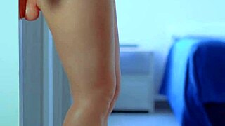 College girls with a sexy dress and sneakers dildo play.