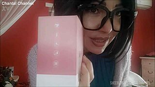 Chantal squirts with her new sex toy!