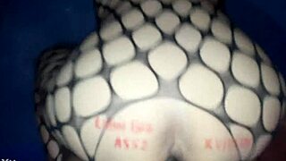 Big ass white girl bent over for interracial doggystyle