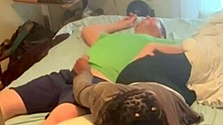 Ebony Neighbor Visits For Some Homemade Fun In The Bedroom