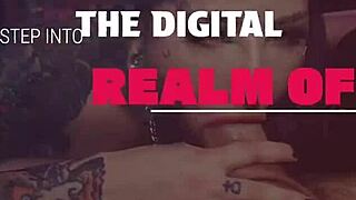 Gothic babe stretches for intense session