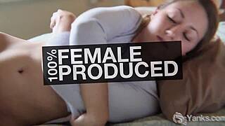 Yanks beauty abbie indulges in solo masturbation