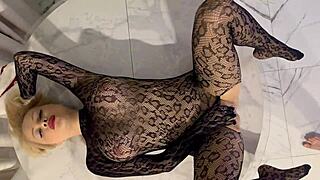 New Year's Slut Sucks Santa, Gets Sperm in Pussy