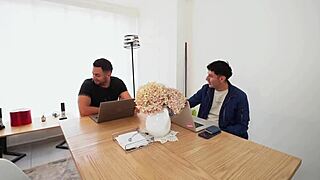 Horny MILF Engages in Threesome with Two College Students