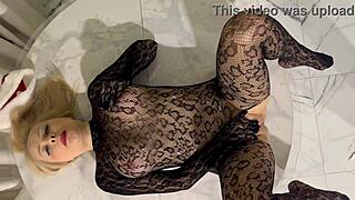 New Year's Slut Sucks Santa, Gets Sperm in Pussy