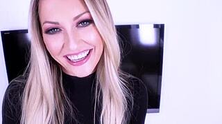 Feeling the thrill as hot blonde adira allure takes big cock