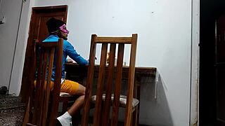 i'm the sheikh's friend fucking that waitress tableside, it's so forbidden in this restaurant