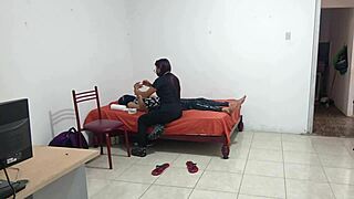 Nurse dancing sensually at patient's home in uniform!