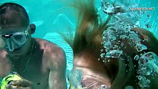 I watched cum splash everywhere in the pool from cruz's blowjobs