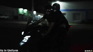 hubby unaware as alexis fawx gets choked and fucked in garage