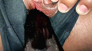 Lucky guy watches amateur SQUIRTING that makes him CUM HARD